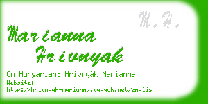 marianna hrivnyak business card